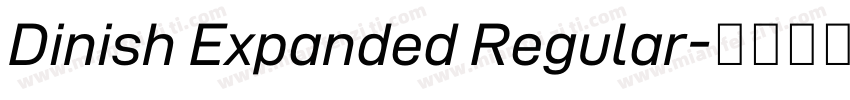 Dinish Expanded Regular字体转换